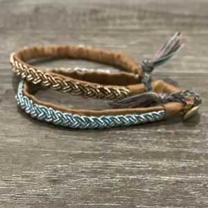 Silk braided bracelets